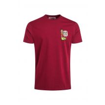 Weird Fish Beer Offisher Back Print Artist T-Shirt Garnet Size L