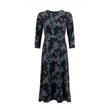 Weird Fish Felicity Printed Jersey Midi Dress Spring Lake Size 10