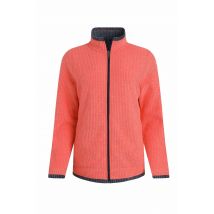 Weird Fish Ariana Full Zip Grid Fleece Hot Coral Size 16