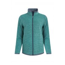 Weird Fish Ariana Full Zip Grid Fleece Leaf Green Size 14