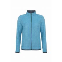 Weird Fish Ariana Full Zip Grid Fleece Sky Blue Size 8