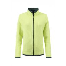 Weird Fish Ariana Full Zip Grid Fleece Soft Lime Size 22
