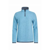 Weird Fish Beye 1/4 Zip Grid Fleece Sky Blue Size 12