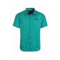 Weird Fish Summertown Short Sleeve Printed Shirt Viridis Size 4XL