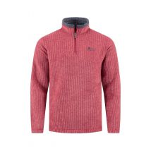 Weird Fish Newark 1/4 Zip Grid Fleece Rhubarb Size 2XL