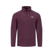 Weird Fish Errill 1/4 Zip Textured Fleece Aubergine Size 4XL