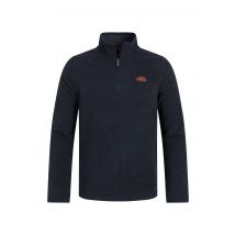 Weird Fish Errill 1/4 Zip Textured Fleece Midnight Size 5XL