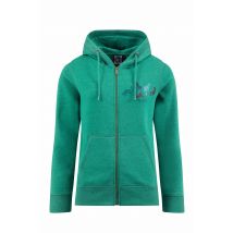 Weird Fish Franchises Graphic Full Zip Hoodie Green Ivy Size 18