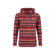 Weird Fish Lana 1/4 Zip Microfleece Hoodie Antique Cherry Size 18