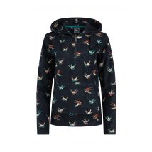 Weird Fish Lana 1/4 Zip Microfleece Hoodie Nightshade Size 10