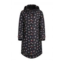 Weird Fish Sena Printed Waterproof Coat Nightshade Size 16