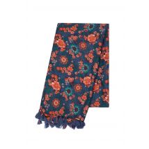 Weird Fish Marelia Printed Scarf Dark Blue Size ONE