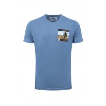 Weird Fish Shrimp Floyd Back Print Artist T-Shirt Mid Blue Size 4XL