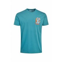 Weird Fish Fawlty Trouters Back Print Artist T-Shirt Deep Teal Size 5XL