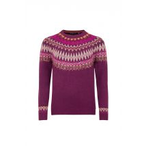 Weird Fish Lowell Fair Isle Jumper Beet Size 10