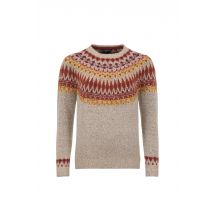 Weird Fish Lowell Fair Isle Jumper Chalk Size 14