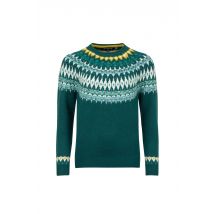 Weird Fish Lowell Fair Isle Jumper Deep Teal Size 10