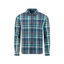 Weird Fish Lando Long Sleeve Check Shirt Dark Blue Size L