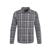 Weird Fish Lando Long Sleeve Check Shirt Iron Stone Size XL