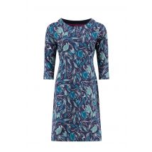 Weird Fish Starshine Printed Jersey Dress Estate blue Size 16