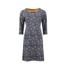 Weird Fish Starshine Printed Jersey Dress Ochre Size 16