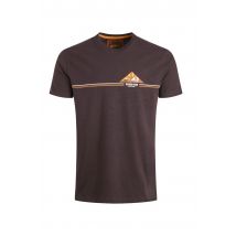 Weird Fish Pyramid Vista Chest Stripe Graphic T-Shirt Chocolate Size 3XL