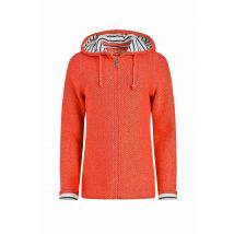 Weird Fish Chicoa Full Zip Macaroni Hoodie Hot Coral Size 12