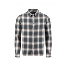 Weird Fish Broxton Organic Cotton Long Sleeve Herringbone Check Shirt Grey Size 3XL