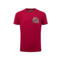 Weird Fish Doctor Hoot Back Print Artist T-Shirt Garnet Size 4XL