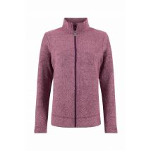 Weird Fish Faire Full Zip Textured Fleece Aubergine Size 12
