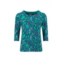 Weird Fish Rachel Printed Jersey T-Shirt Leaf Green Size 18