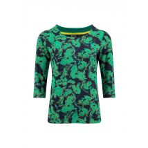 Weird Fish Rachel Printed Jersey T-Shirt Night Blue Size 16