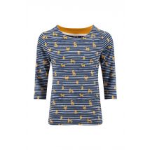 Weird Fish Rachel Printed Jersey T-Shirt Ochre Size 12
