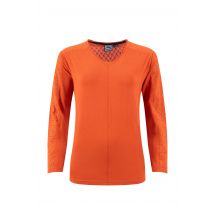 Weird Fish Topia Broderie Sleeve Outfitter Top Rust Leaves Size 10