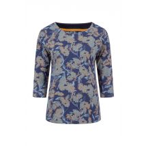 Weird Fish Pinto Printed Jersey T-Shirt Moonlight Blue Size 20