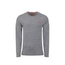 Weird Fish Fins Branded Long Sleeve T-Shirt Ebony Marl Size M