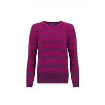 Weird Fish Wanda Cosy Knit Stripe Jumper Beet Size 14