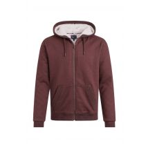 Weird Fish Camborne Borg Lined Full Zip Hoodie Bitter Chocolate Size 5XL