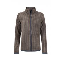 Weird Fish Rochelle Full Zip Printed Microfleece Brown Size 10