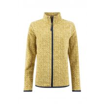 Weird Fish Rochelle Full Zip Printed Microfleece Cream Size 22