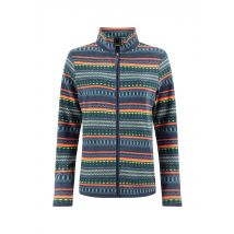 Weird Fish Rochelle Full Zip Printed Microfleece Deep Sea Blue Size 18