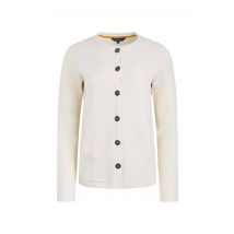 Weird Fish Hayley Knitted Cardigan Chalk Size 16