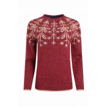 Weird Fish Miska Fair Isle Jumper Rhubarb Size 16