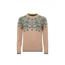 Weird Fish Miska Fair Isle Jumper Sand Dune Size 14