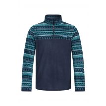 Weird Fish Gilbert 1/4 Zip Printed Microfleece Cedar Green Size XL