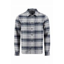 Weird Fish Bosco Check Over Shirt Grey Size 5XL