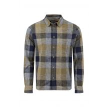 Weird Fish Sode Organic Cotton Brushed Long Sleeve Check Shirt Green Size S