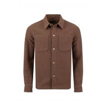 Weird Fish Charles Plain Over Shirt Mocha Size 2XL