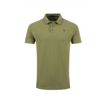 Weird Fish Dylan Organic Cotton Tipped Collar Polo Shirt Winter Green Size M