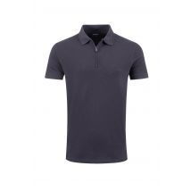 Weird Fish Murray Organic Cotton Half Zip Textured Jersey Polo Midnight Size 3XL